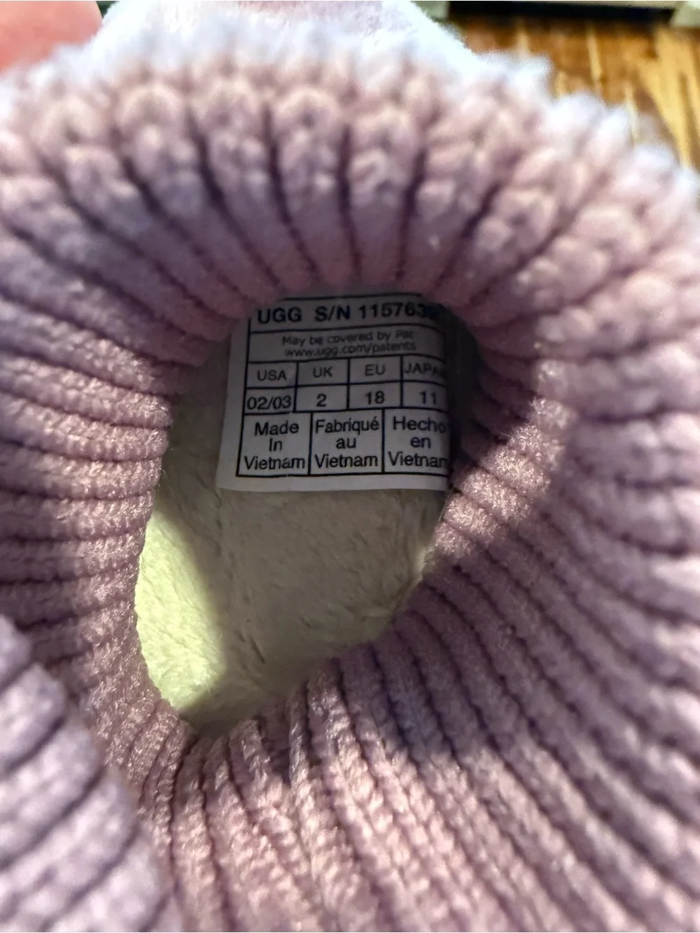 UGG Pink Plush Sock Booties for Kids